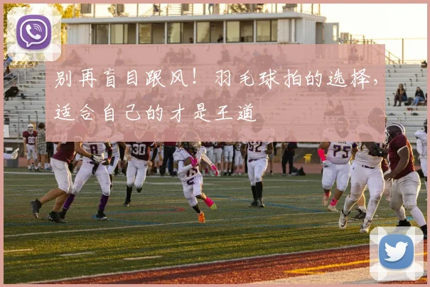 别再盲目跟风!羽毛球拍的选择,适合自己的才是王道