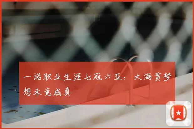 一诺职业生涯七冠六亚,大满贯梦想未竟成真